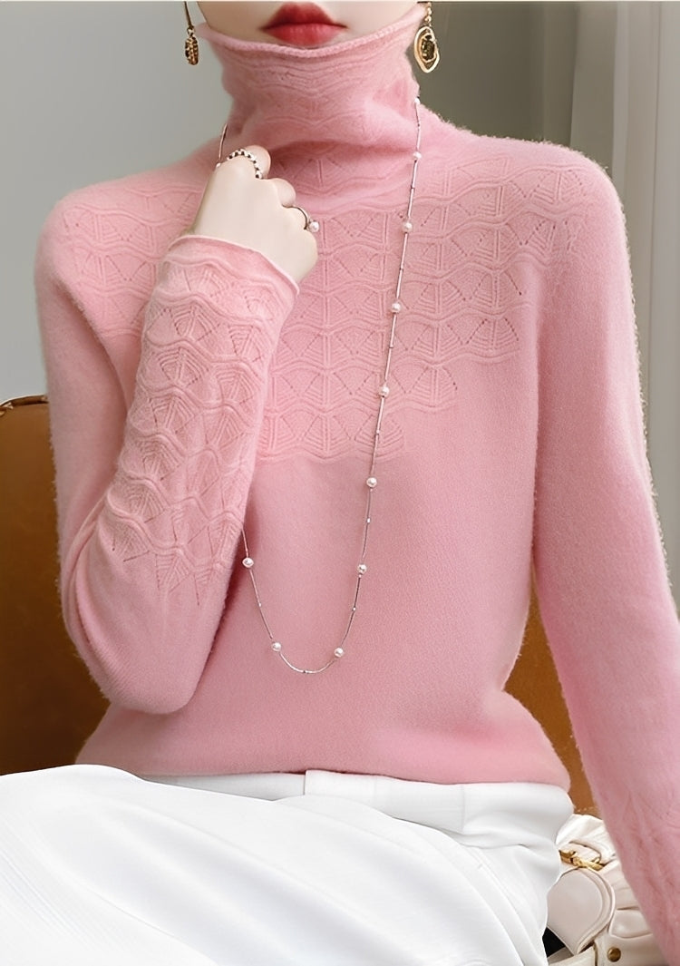Michaela - Pulover cu guler înalt, moale și elegant pentru femei