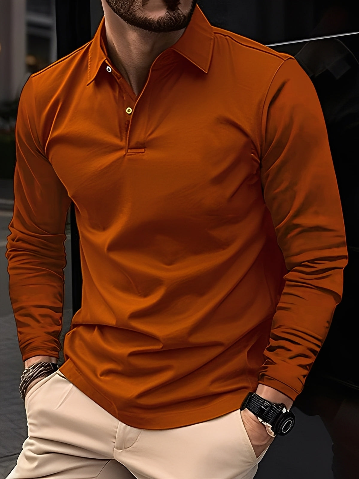 Burton - Clasic tricou polo cu mânecă lungă pentru bărbați