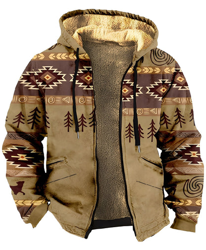 Mervin - Jachetă din catifea cu glugă pentru bărbați