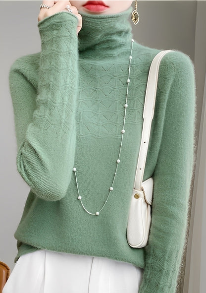 Michaela - Pulover cu guler înalt, moale și elegant pentru femei