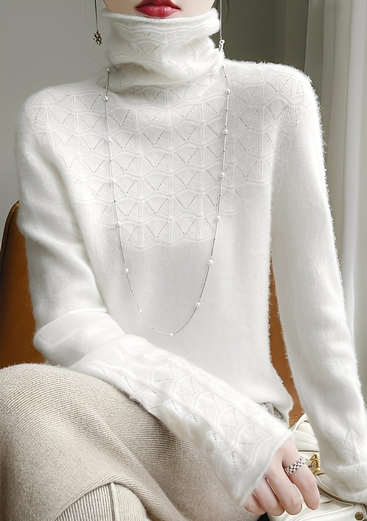 Michaela - Pulover cu guler înalt, moale și elegant pentru femei