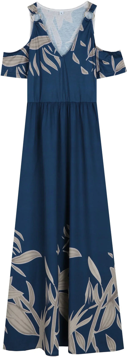 Orielle – Rochie Lunga cu Umeri Goi