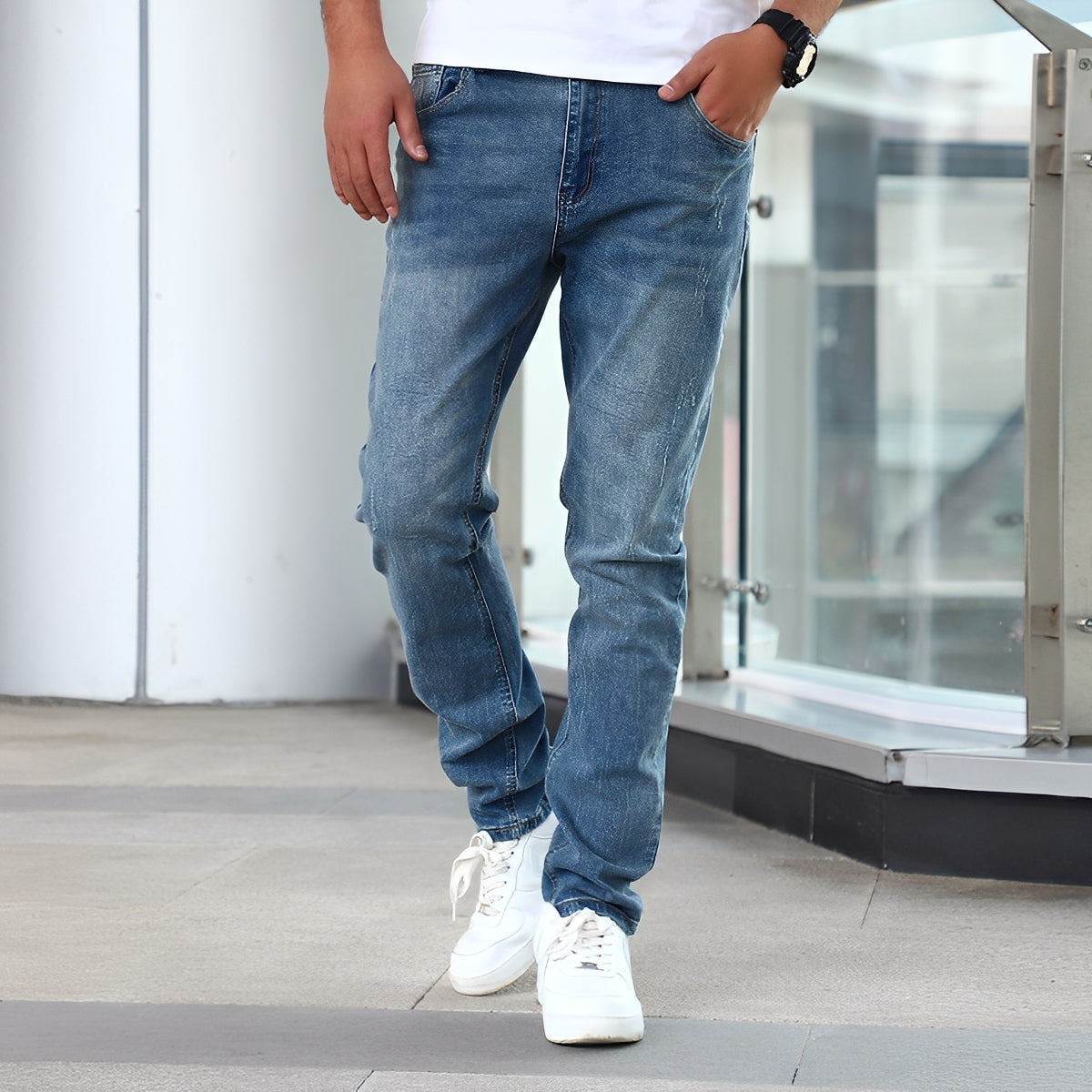 Winfred - Stilful Stretch-Skinny-Jeans pentru Bărbați