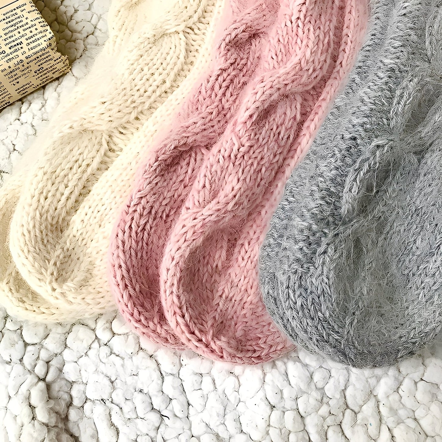 Dorothy - Șosete de lână tricotate calde pentru femei