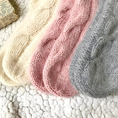 Dorothy - Șosete de lână tricotate calde pentru femei