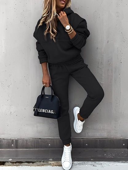 Dianna - Set de jogging stilizat cu glugă pentru femei