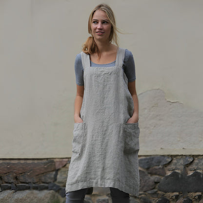 Mozelle - Rochie sarafan lejeră cu buzunare pentru femei