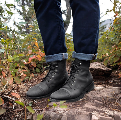 Garrick - Robuste Retro-Cizme din Piele pentru Bărbați