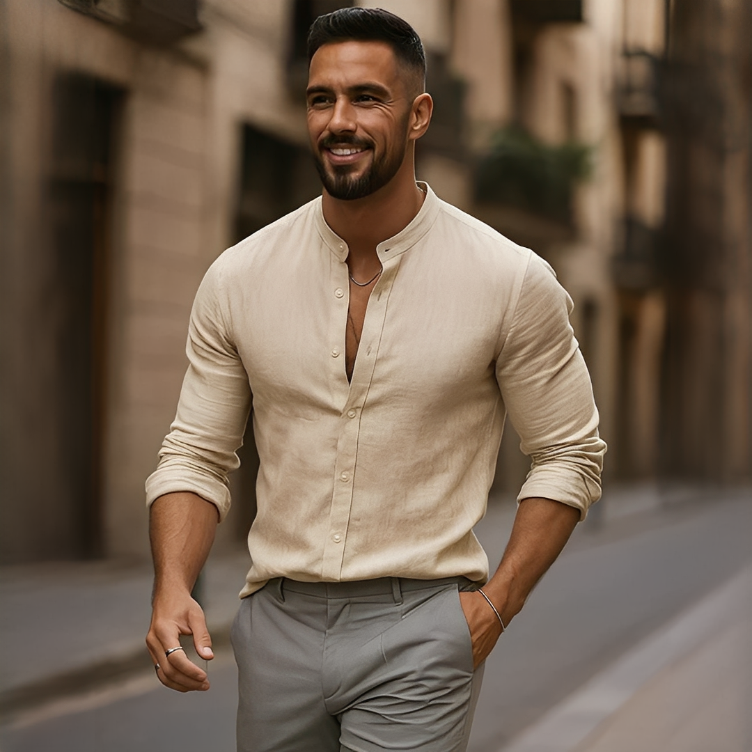 Findoco - Cămașă lungă și comodă pentru bărbați