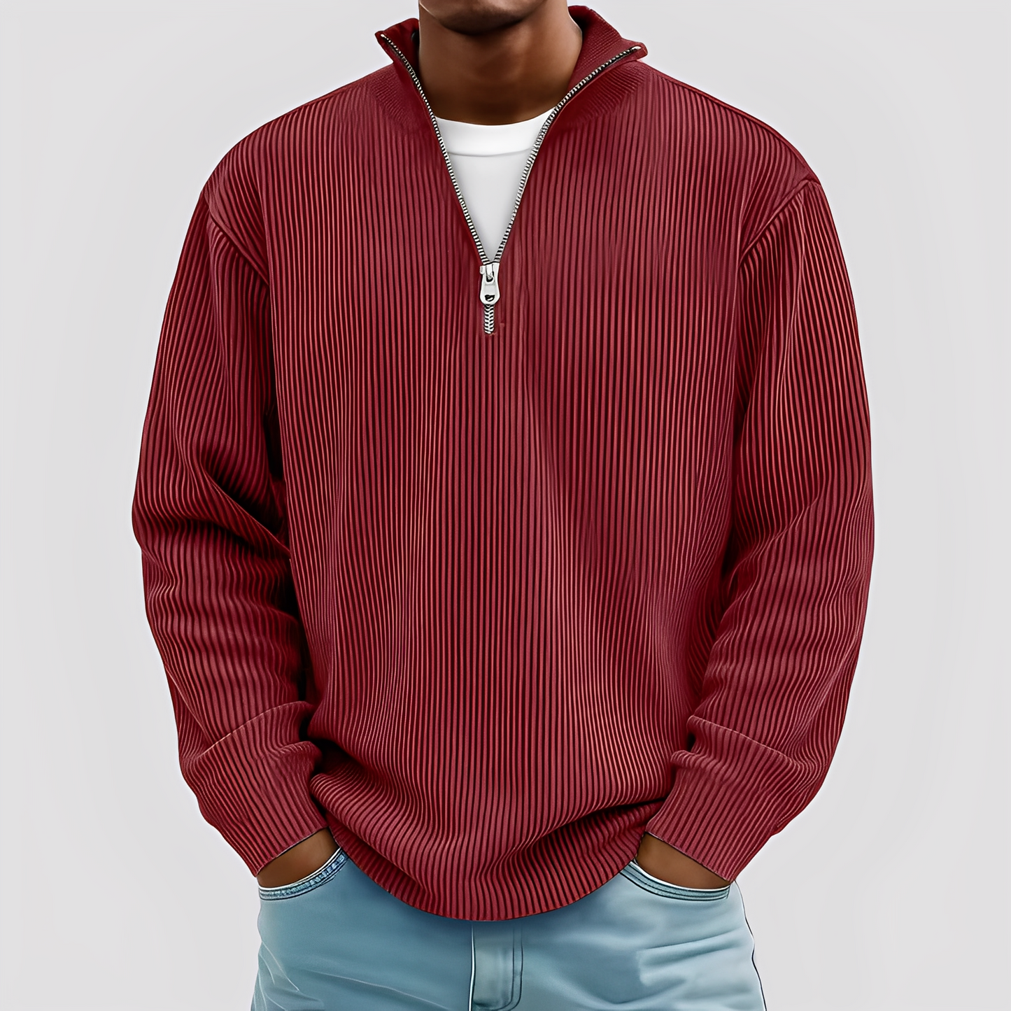 Henry - Pulover modern, lejer, cald pentru bărbați