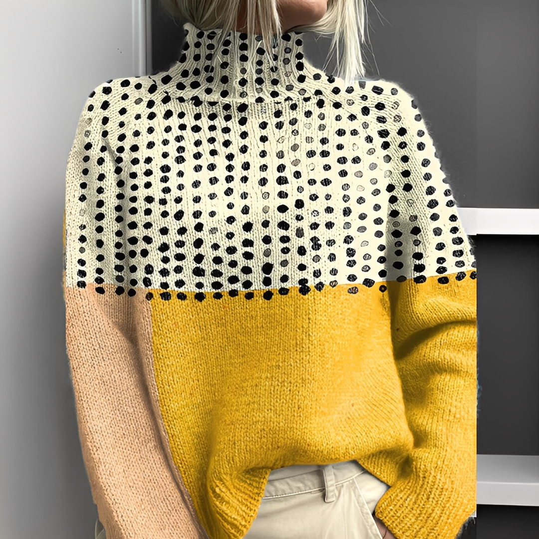 Olivia - Pulover pentru femei cu guler rulat și confortabil