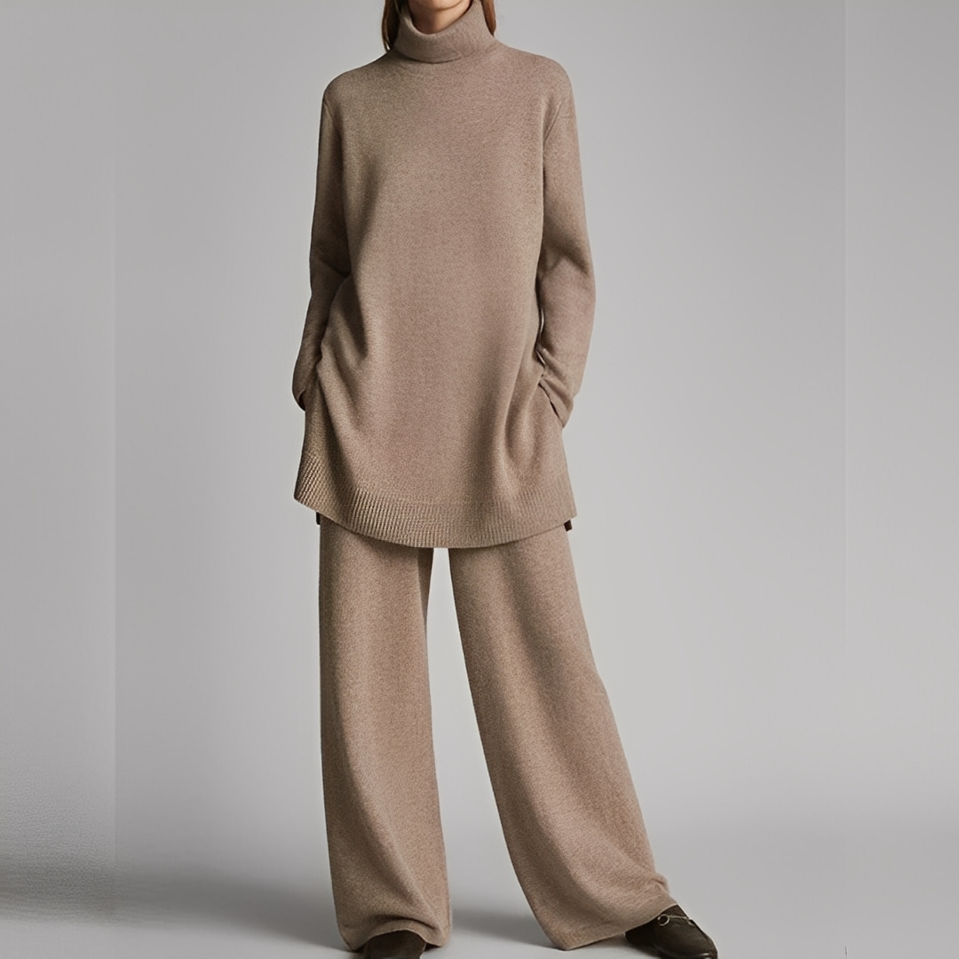 Mireille - Set de pulover și pantaloni de iarnă casual pentru femei