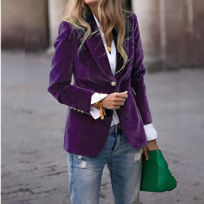 Lyliane - Jachetă clasică casual cu nasturi pentru femei