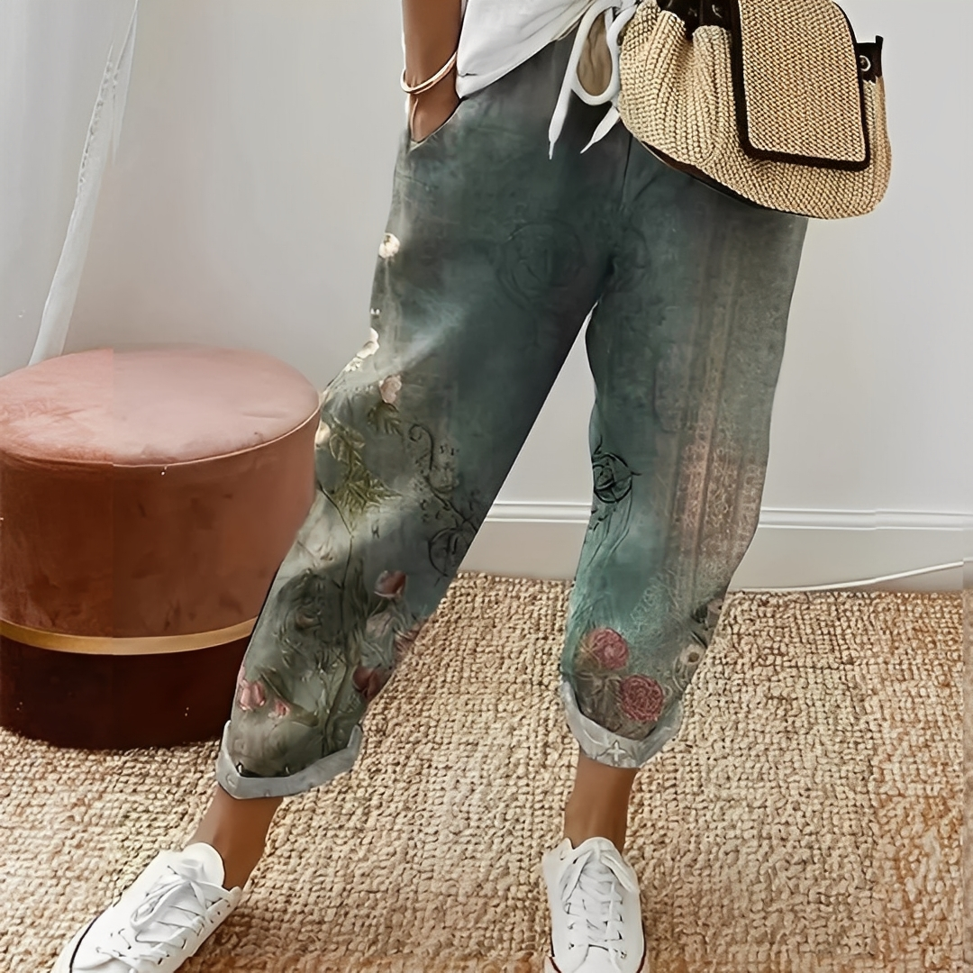 Jacintă - Pantalon confortabil cu cordon ajustabil pentru femei