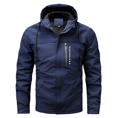 Karl - Jachetă versatilă din fleece cu glugă pentru bărbați