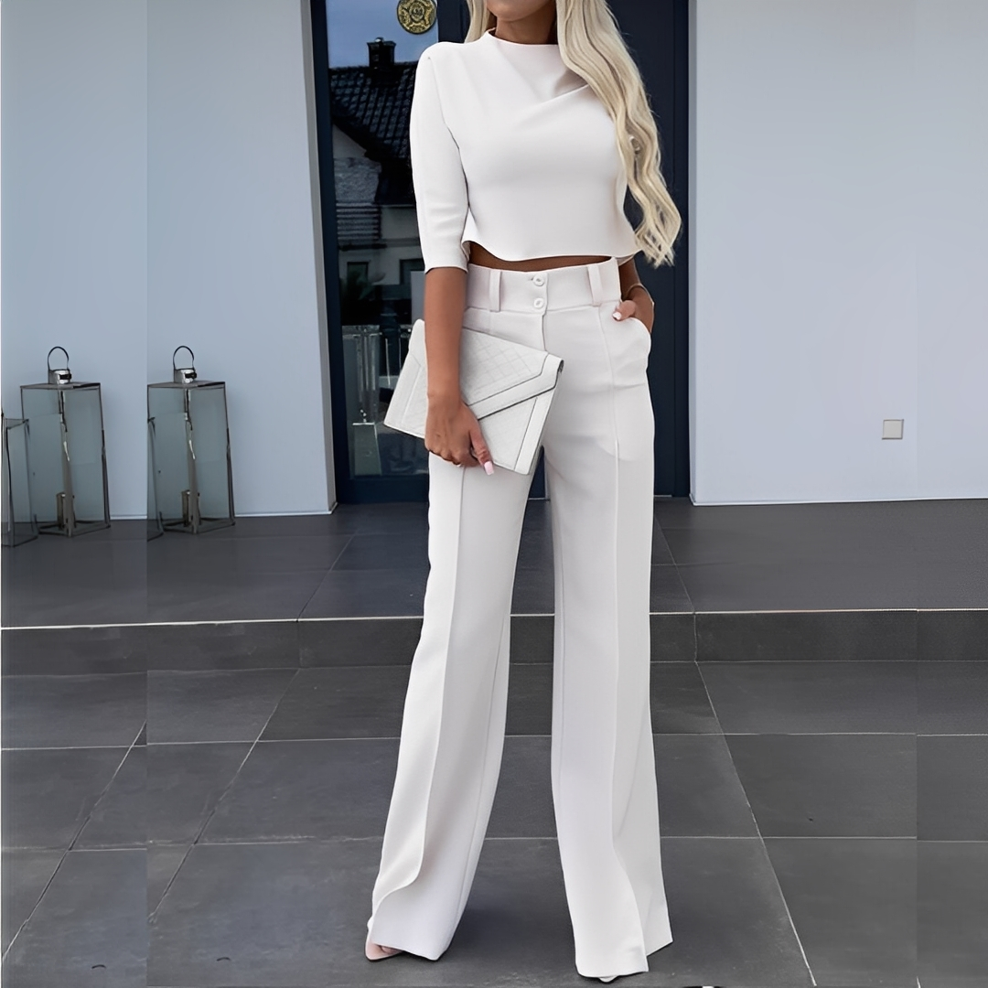 Mélisande - Set modern de bluză și pantaloni pentru femei