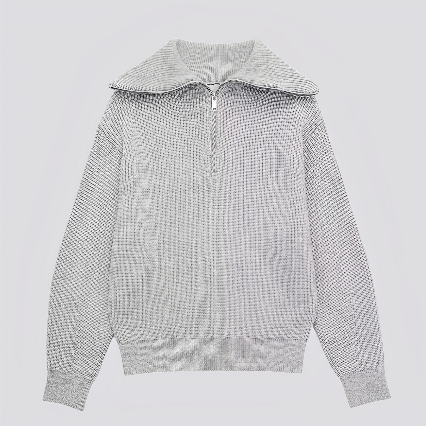 Christine - Pulover stilat cu dungi și fermoar pentru femei