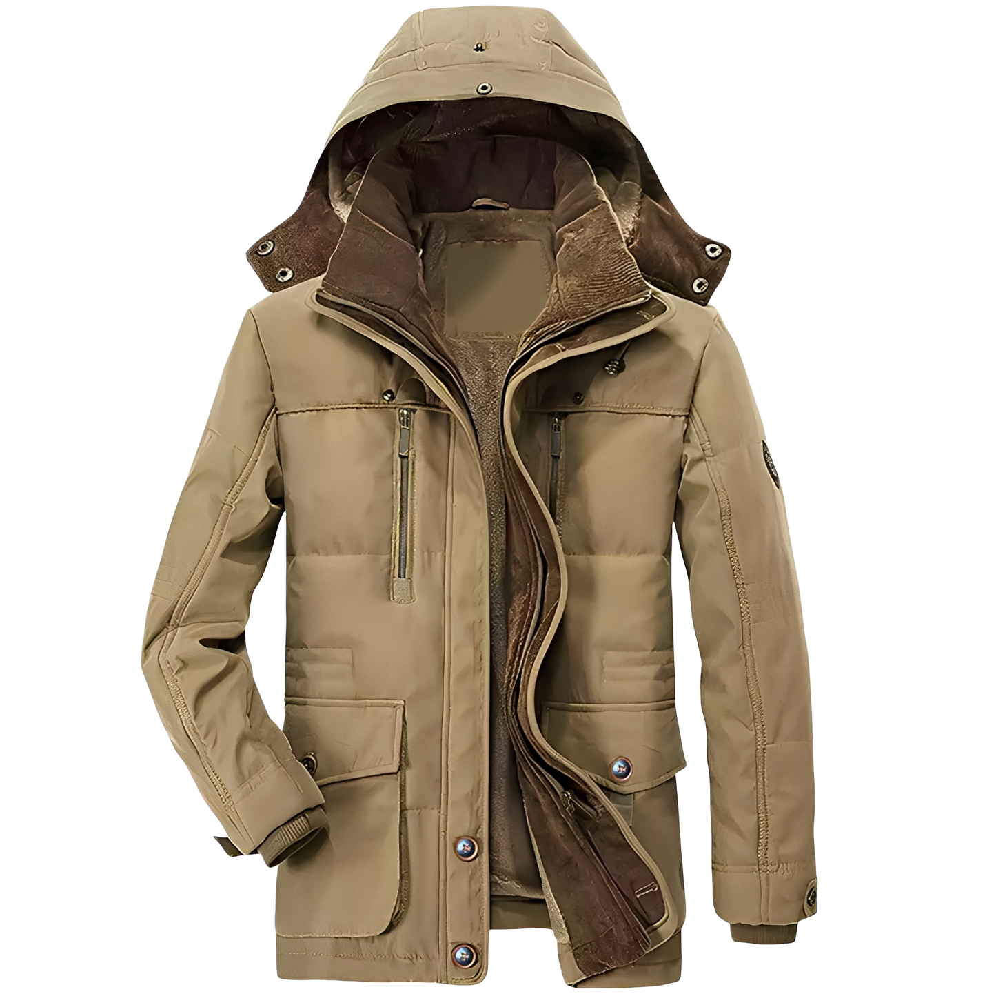 Bruce - Jachetă stilată cu glugă și căptușeală caldă pentru bărbați