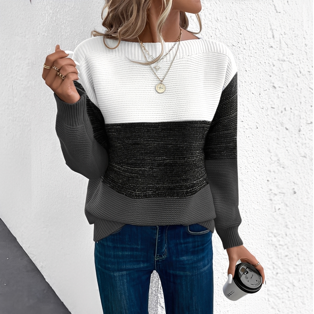 Anelie - Pulover tricotat la modă pentru femei