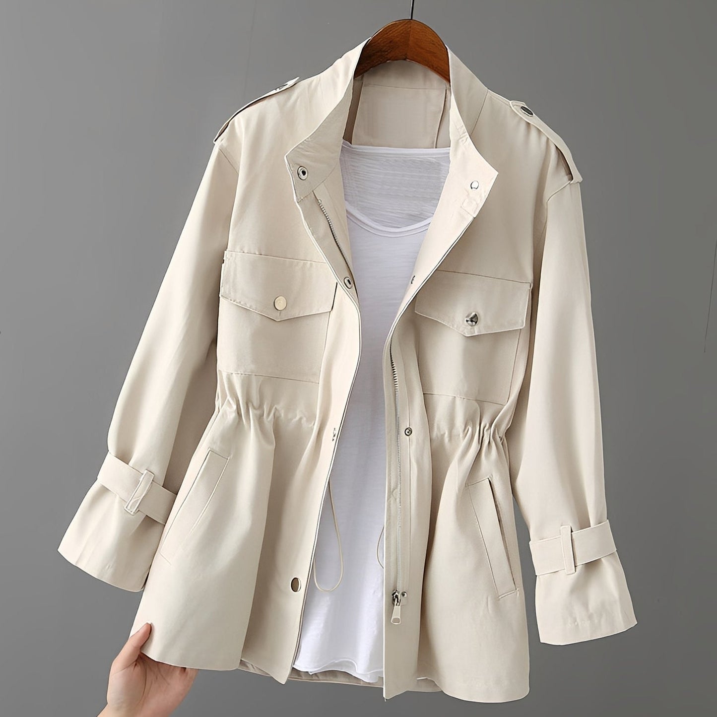 Emmie - Jachetă utilitară stilată, cambrată pentru femei