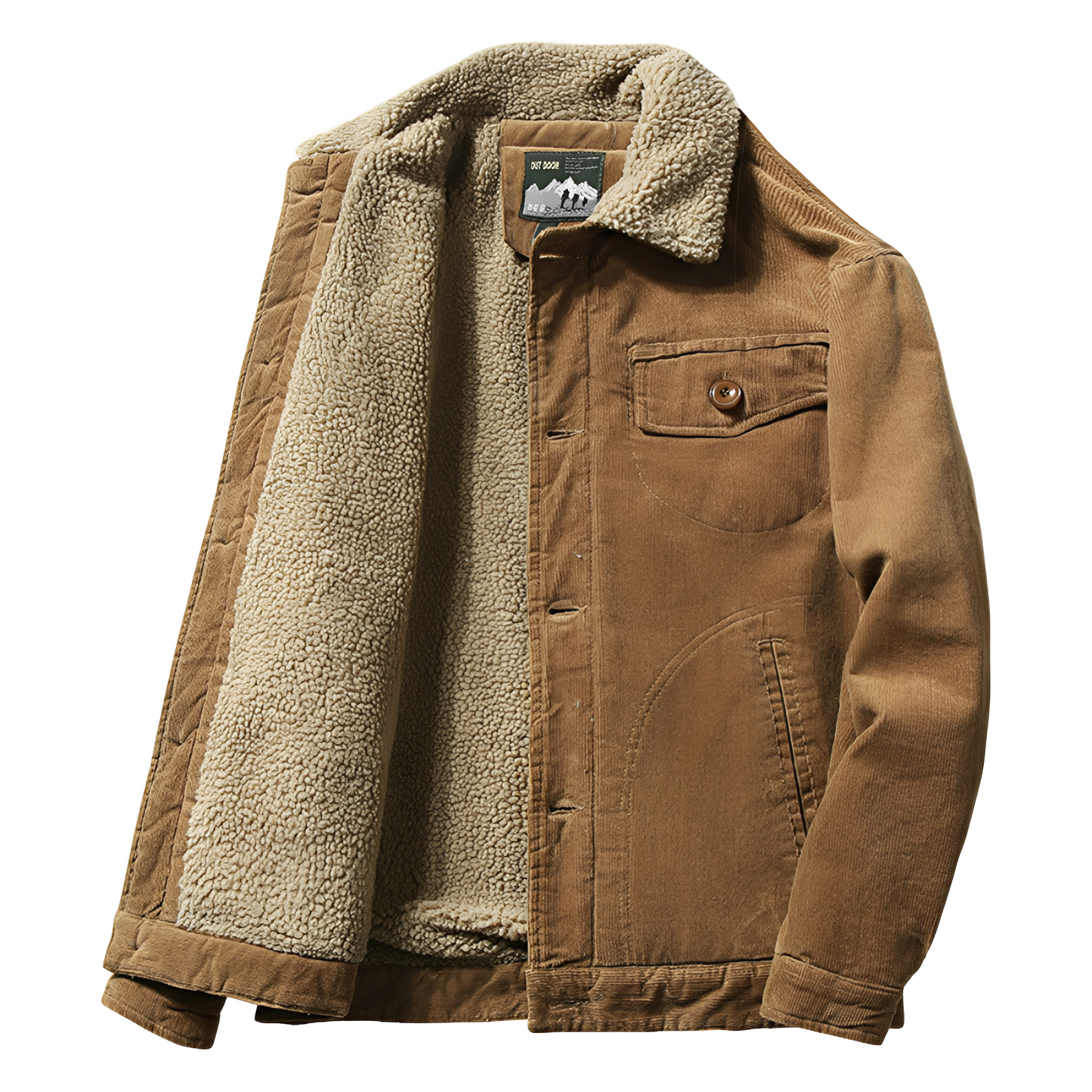 Carl - Jachetă stilată din cord cu căptușeală de fleece pentru bărbați