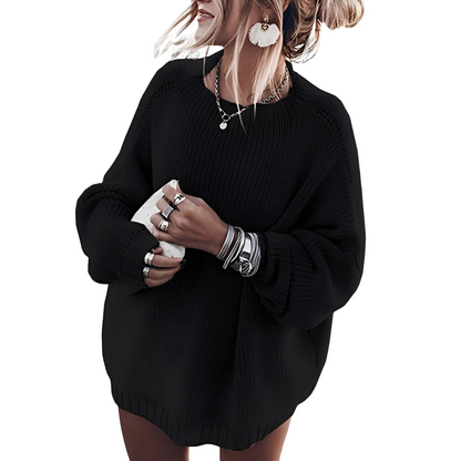 Gisselle - Pulover tricotat gros croit lejer pentru femei