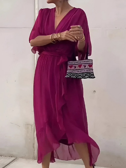 Seraphina – Rochie midi cu închidere în stil rapida