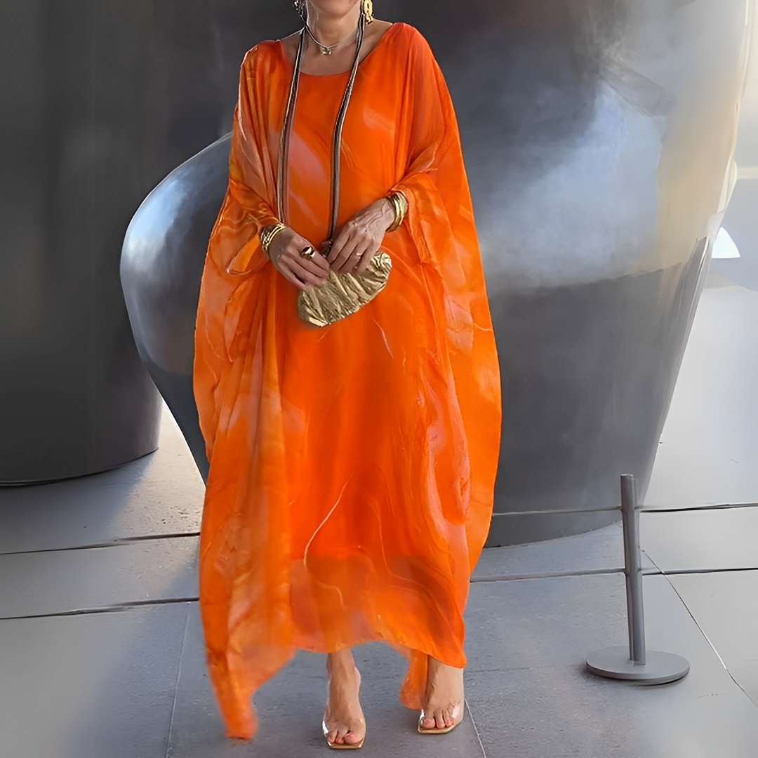 Emory - Rochie modernă din mătase chiffon pentru femei