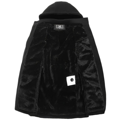 Robert - Trenci modern, gros, cu căptușeală din blană artificială pentru bărbați