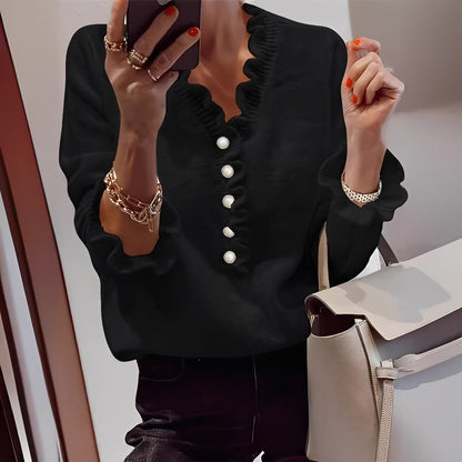 Isabella - Pulover tricotat elegant cu nasturi pentru femei