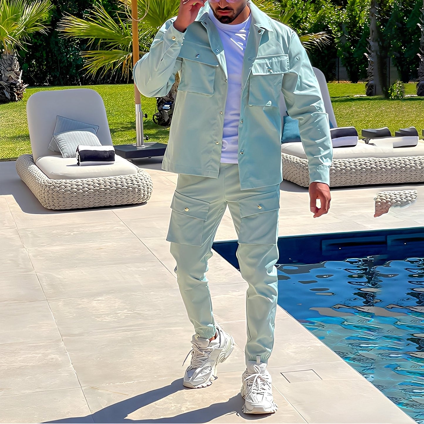 Neville - Set Cargo Stilat pentru Barba?i