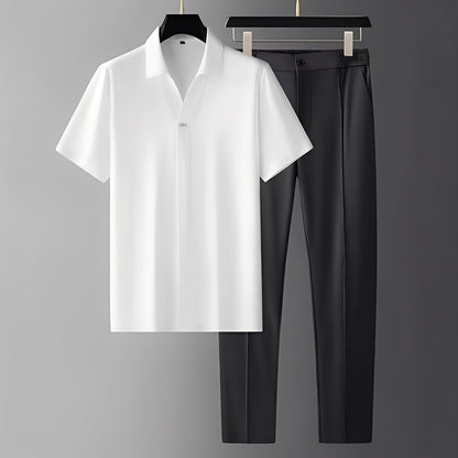 Alexander - Set elegant cu polo și pantaloni pentru bărbați