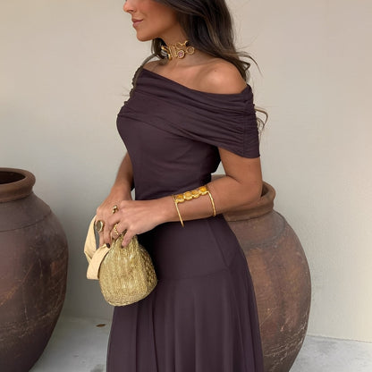 Eunice - Rochie Maxi Elegantă din Mesh pentru Femei