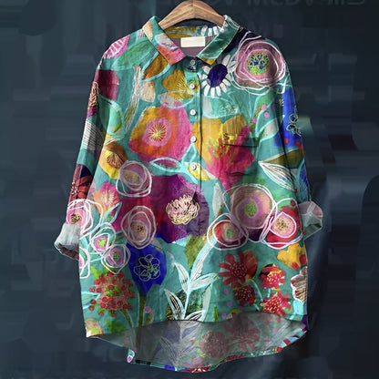 Garance - Cămașă tradițională cu mâneci lungi pentru femei