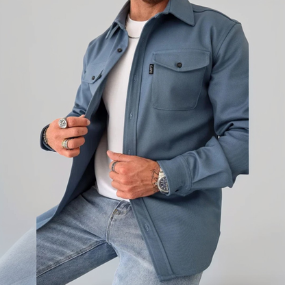 Eufed - Cămașă relaxată cu mâneci lungi pentru bărbați