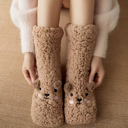 Caelie - Șosete din fleece groase, dulci și stilate pentru femei