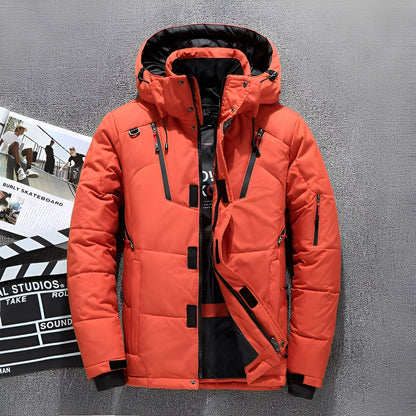 Damian - Jachetă modernă cu glugă cu mai multe buzunare pentru bărbați