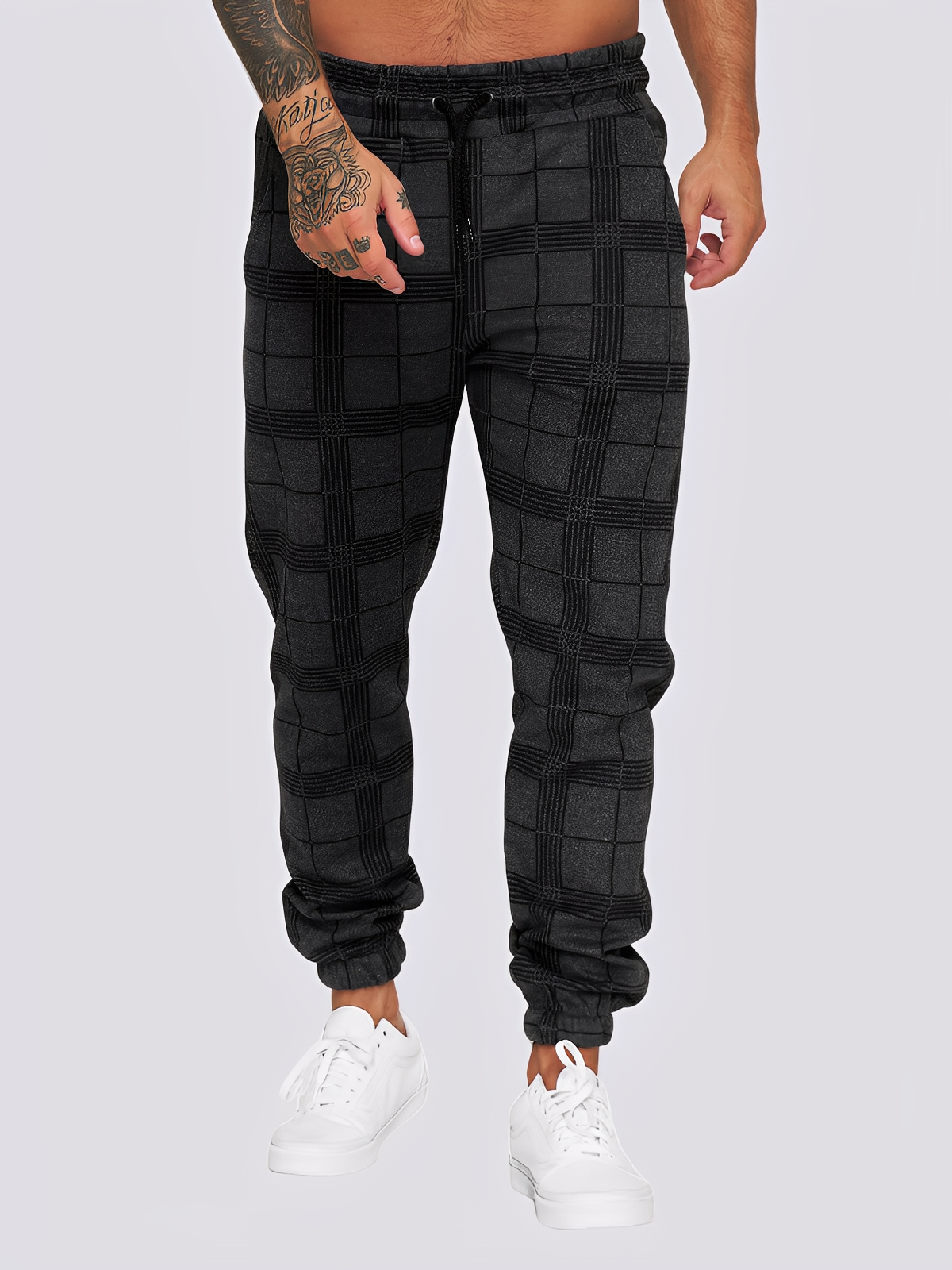 Jaeden - Stil pantaloni carouri pentru bărbați