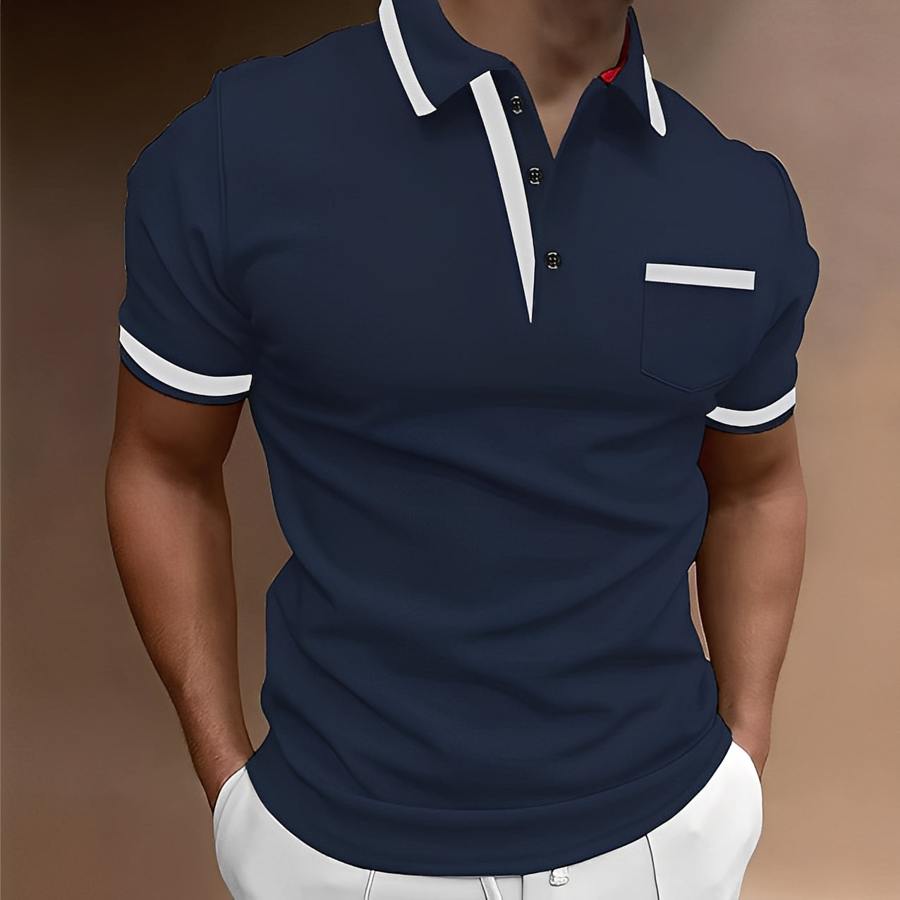 Alijah - Elegant, tricou polo cambrat pentru bărbați