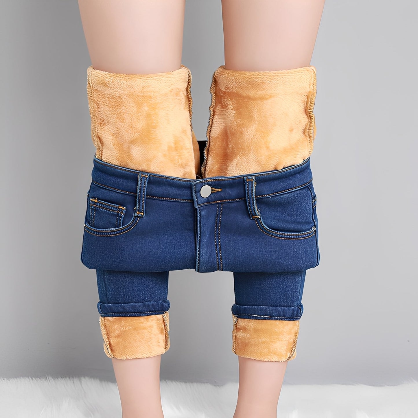 Betty - Jeans skinny termo calde pentru femei