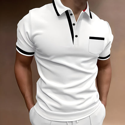 Alijah - Elegant, tricou polo cambrat pentru bărbați