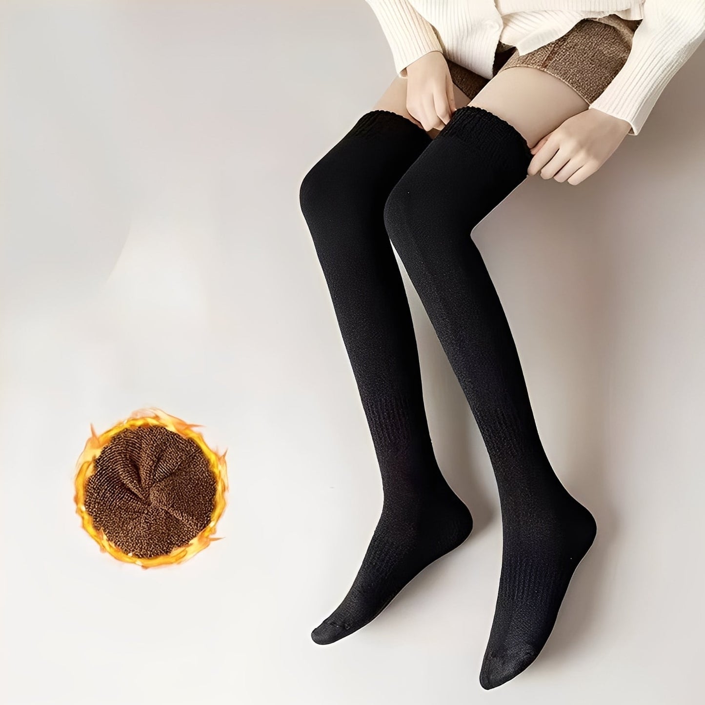 Shirlee - Stilose, calde, groase ciorapi peste genunchi