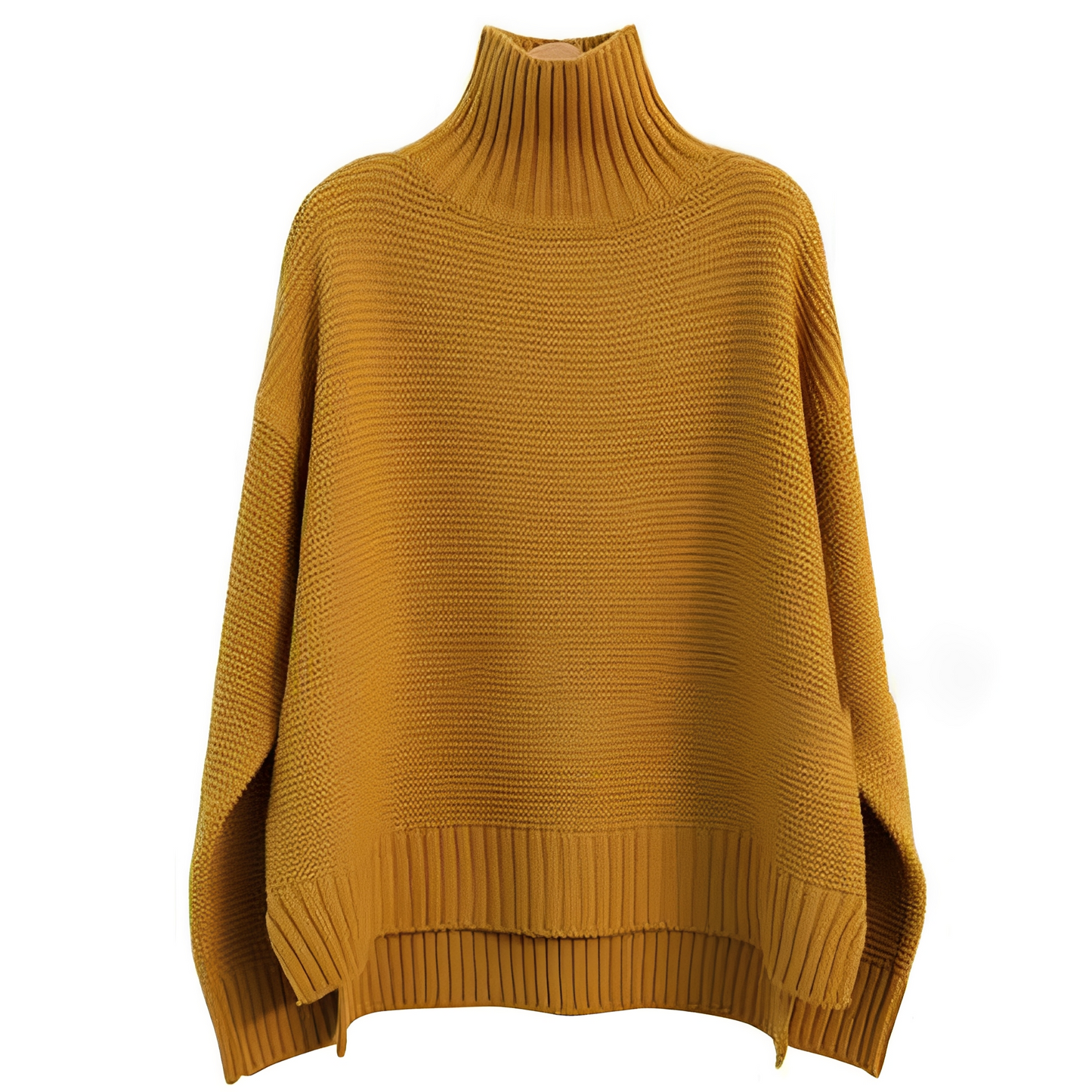 Sally - Pulover elegant cu guler înalt din lână pentru femei