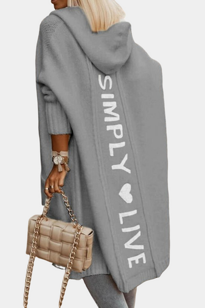 Melyssa - Lejeră, largă, cardigan tricotată pentru femei