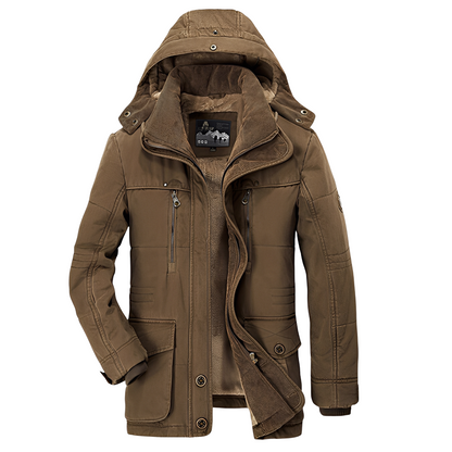 Tyrone - Jachetă groasă, caldă cu glugă pentru bărbați