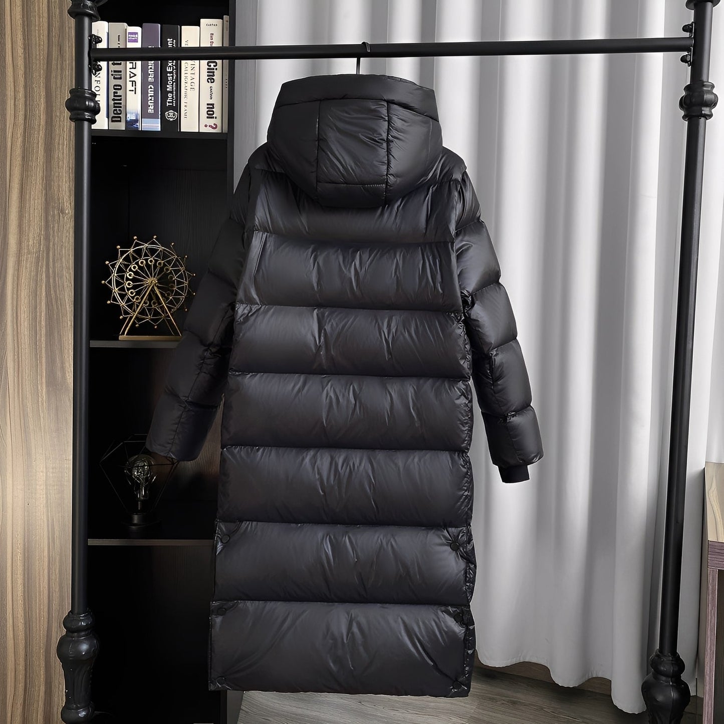 Mildred - Jachetă lungă casuală cu puf pentru femei