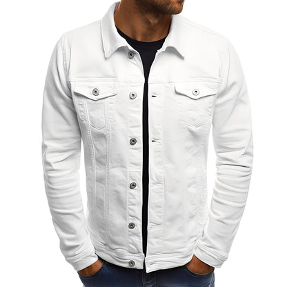 Steven - Jeansjacke stilată cu tasuri pentru bărbați