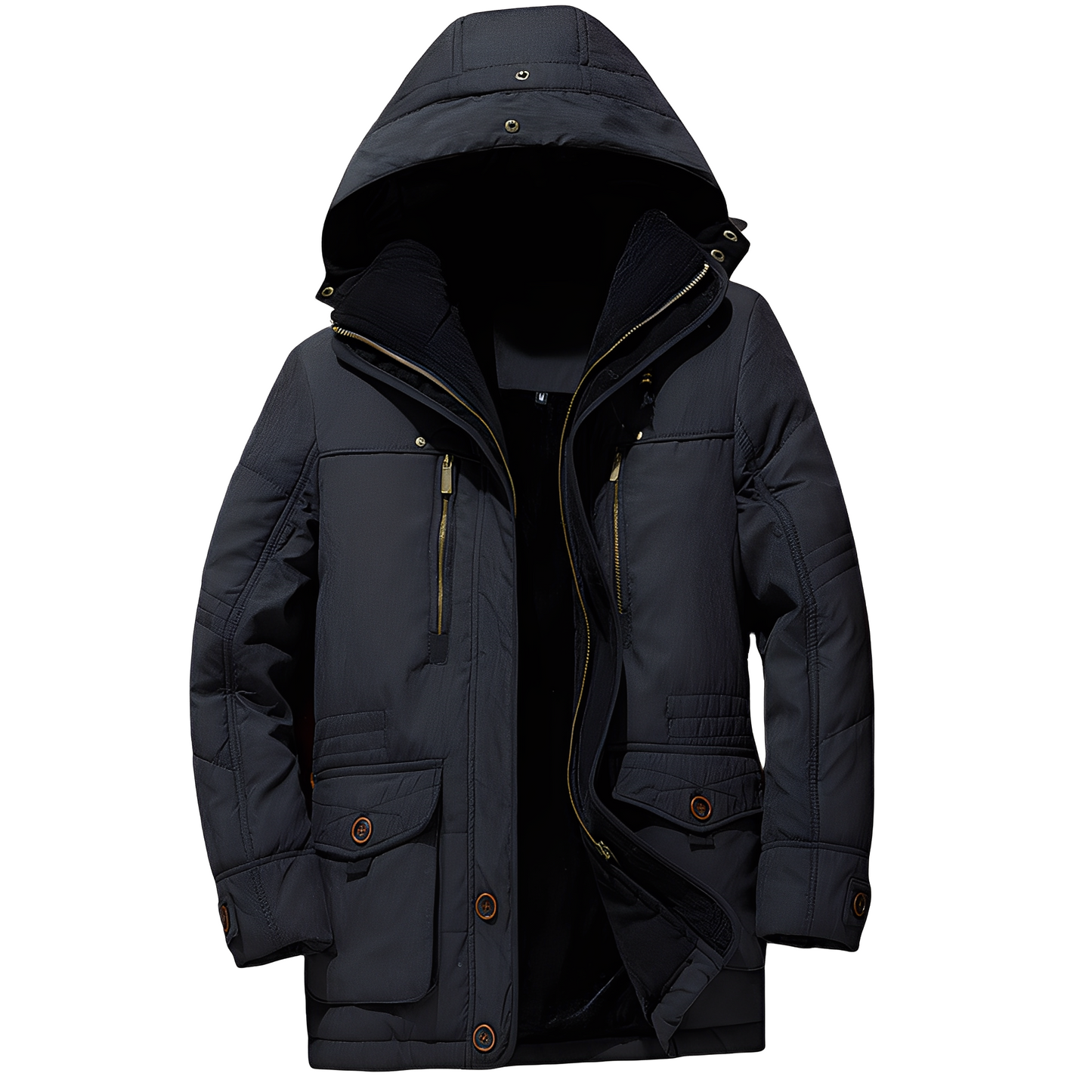 Bruce - Jachetă stilată cu glugă și căptușeală caldă pentru bărbați
