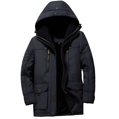 Bruce - Jachetă stilată cu glugă și căptușeală caldă pentru bărbați