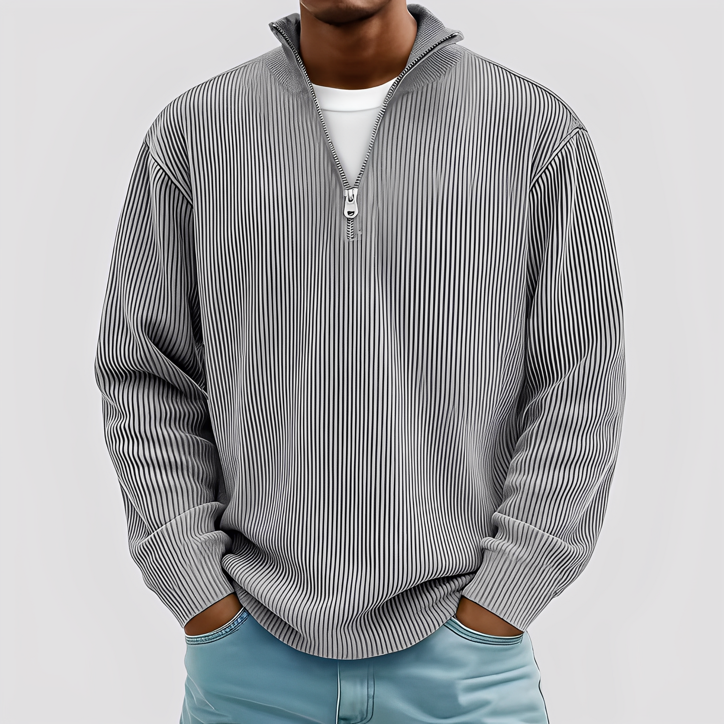 Henry - Pulover modern, lejer, cald pentru bărbați